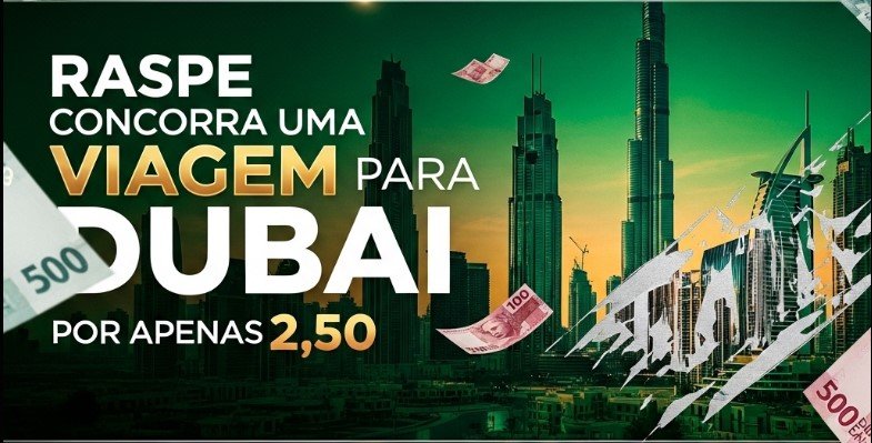 MEGA VIAGEM -  R$2,50 - VIAJE PARA DUBAI COM TUDO PAGO